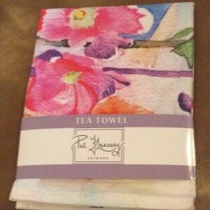 Watercolor Cotton Tea Towel by Irish Artist Pat Flannery